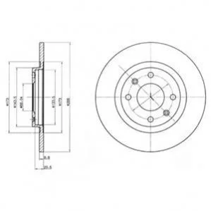 Диск гальмівний DELPHI BG2308