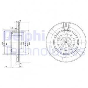 Диск гальмівний DELPHI BG2425