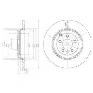 Диск гальмівний DELPHI BG9082C
