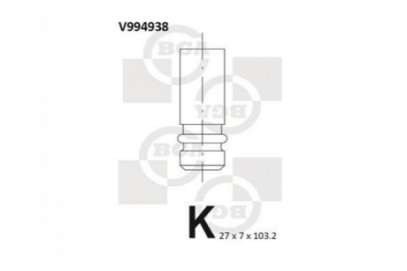 Клапан двигуна BGA V994938