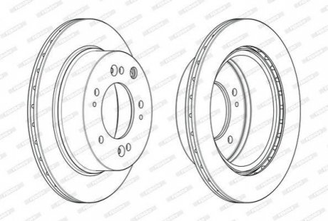 Диск гальмівний FERODO DDF2285C