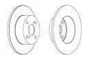 Диск гальмівний FERODO DDF1487