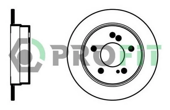 Диск гальмівний PROFIT 50100122 (фото 1)