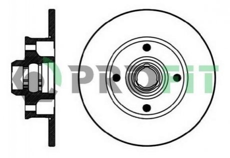 Диск гальмівний PROFIT 50100137