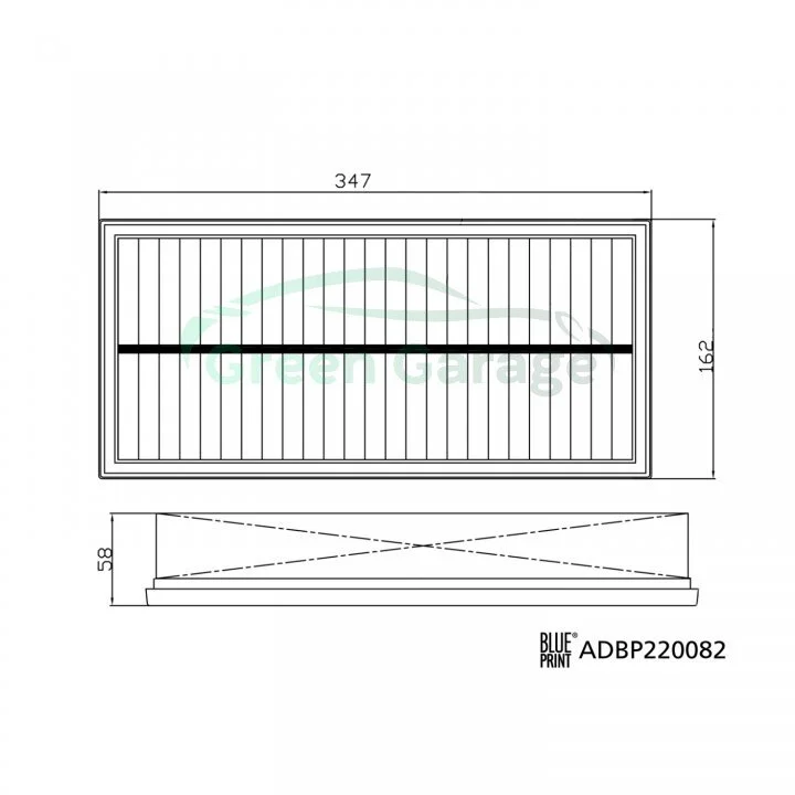 Фільтр повітряний Land Rover Defender 19- (вир-во Blue Print) BLUE PRINT ADBP220082 (фото 1)