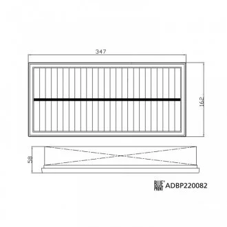 Фільтр повітряний Land Rover Defender 19- (вир-во Blue Print) BLUE PRINT ADBP220082