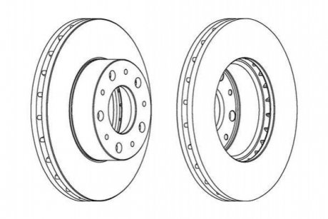 Диск гальмівний JURID 562468JC