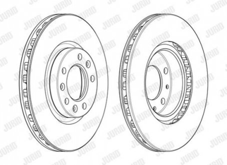 Гальмівний диск JURID 562991JC1