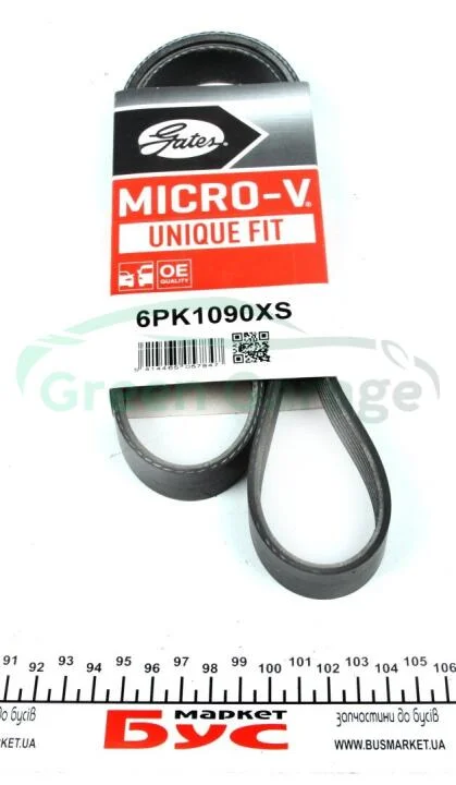 Доріжковий пас GATES 6PK1090XS (фото 1)