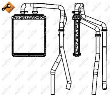 Радіатор пічки NRF 54218