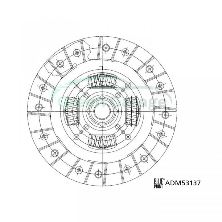 Диск зчеплення BLUE PRINT ADM53137 (фото 1)