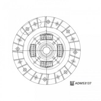 Диск зчеплення BLUE PRINT ADM53137 (фото 1)