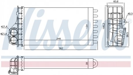 Радіатор пічки NISSENS 707091