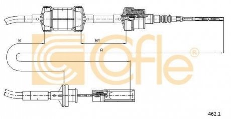 Трос зчеплення COFLE 4621