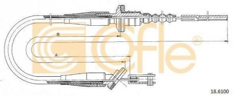 Трос зчеплення COFLE 186100