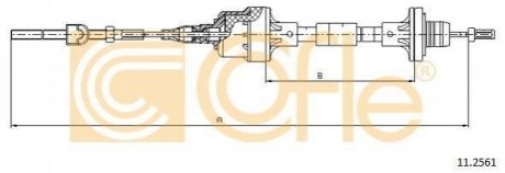 Трос зчеплення COFLE 112561