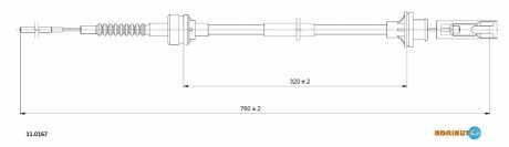 Трос зчеплення ADRIAUTO 110167