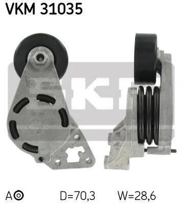 Натяжний ролик SKF VKM31035 (фото 1)