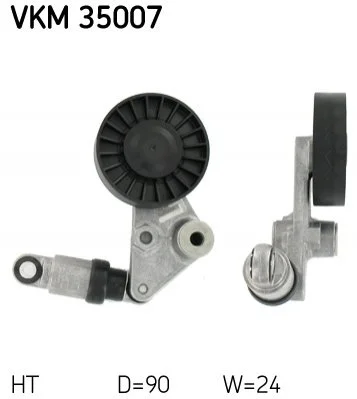 Ролик натяжний SKF VKM35007 (фото 1)