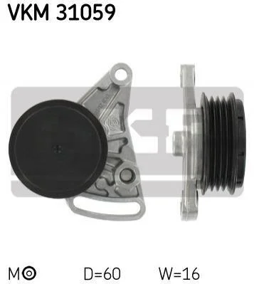Ролик натягувача SKF VKM31059 (фото 1)