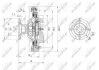 Вискомуфта TOYOTA Land Cruiser 3.0D 03- (пр-во) NRF 49621 (фото 2)