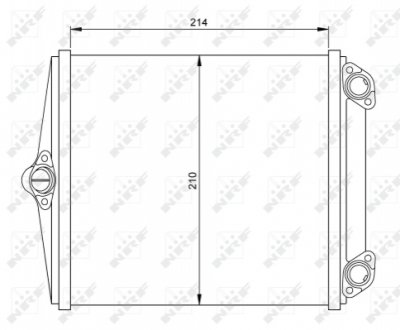 Радіатор пічки NRF 54248