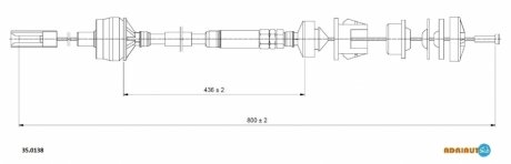 Трос зчеплення ADRIAUTO 350138