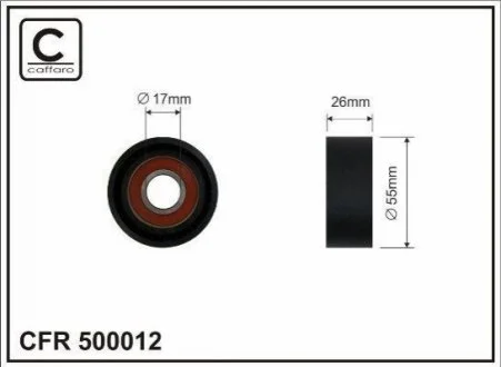Ролик натяжний CAFFARO 500012