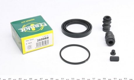 Ремкомплект направляючих супорту ALFA ROMEO/CITROЁN/FIAT/FORD/HONDA/ MERCEDES "F 04>> FRENKIT 260069