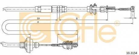 Трос зчеплення COFLE 103154