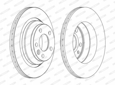 Диск гальмівний FERODO DDF1698C