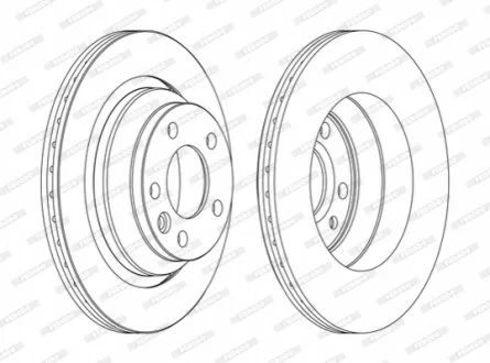 Диск гальмівний FERODO DDF1698C