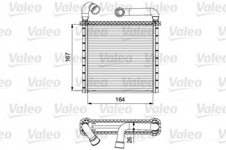 Радіатор пічки VALEO 811506