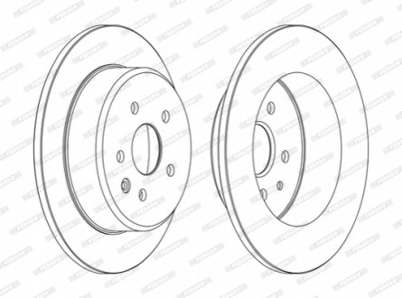 Тормозной диск FERODO DDF1499C