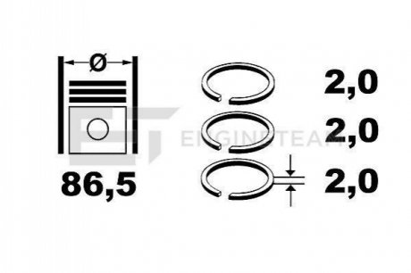 Комплект колец ET ENGINETEAM R1006950