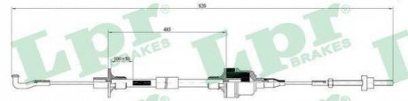 Трос зчеплення LPR C0129C