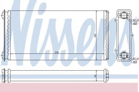 Радіатор пічки NISSENS 71301