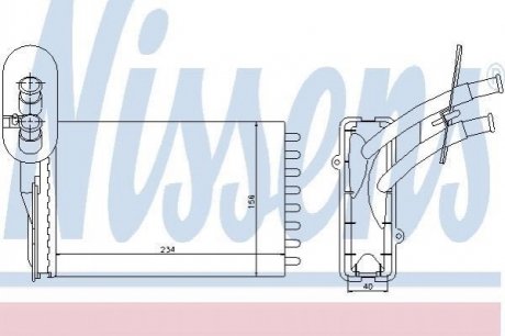 Радіатор пічки NISSENS 73961