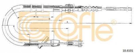Трос зчеплення COFLE 186101