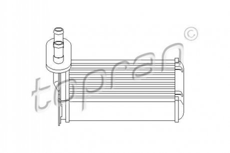 Радіатор пічки TOPRAN / HANS PRIES 103147