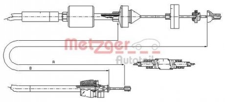 Трос зчеплення METZGER 102843