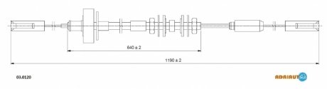 Трос зчеплення ADRIAUTO 030120