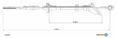 Трос зчеплення ADRIAUTO 110172