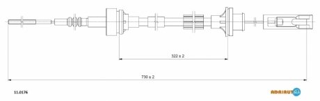 Трос зчеплення ADRIAUTO 110176