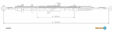 Трос зчеплення ADRIAUTO 130123