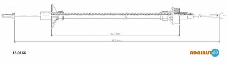 Трос зчеплення ADRIAUTO 130166