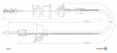 Трос зчеплення ADRIAUTO 350113
