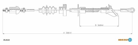 Трос зчеплення ADRIAUTO 450122