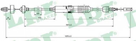 Трос зчеплення LPR C0198C