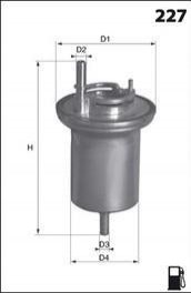 Фільтр палива MECAFILTER ELE6063